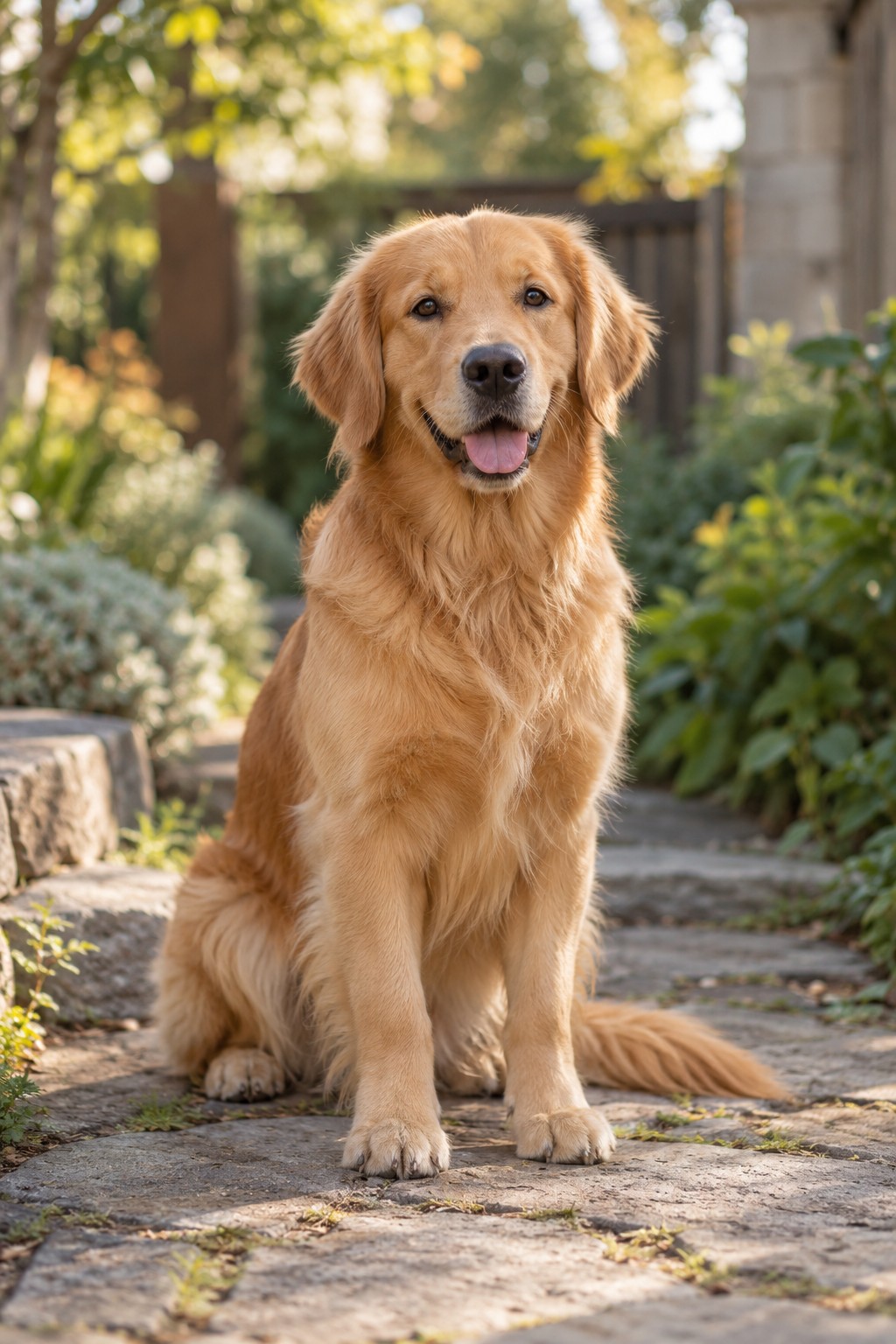 Zlatý retriever so Superznámkou, personalizovanou známkou pre psa od QRdog