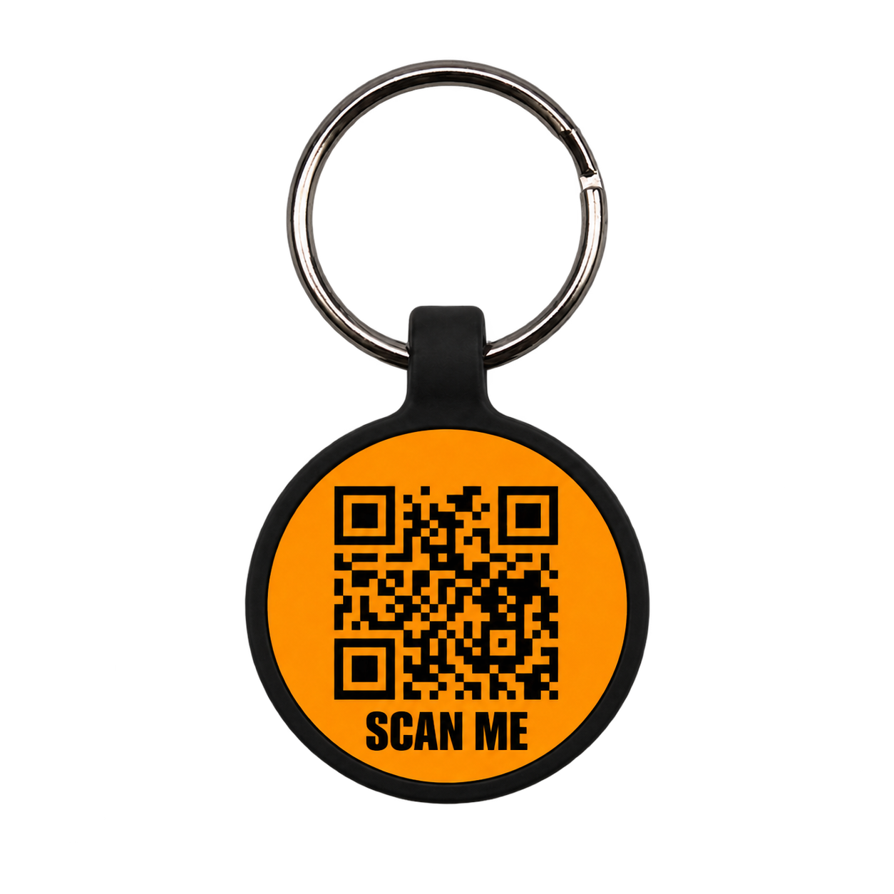 Ozzyho známka s QR kódom a nápisom Scan me